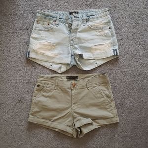 Shorts (top: denim [$12] , bottom: chino [$10])